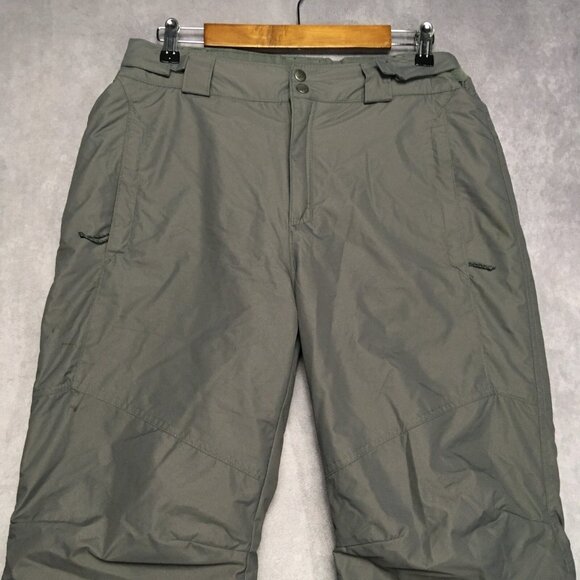 Columbia Mens Ski Pants size Medium Regular Gray Nylon Omnitech Pockets - Picture 2 of 16